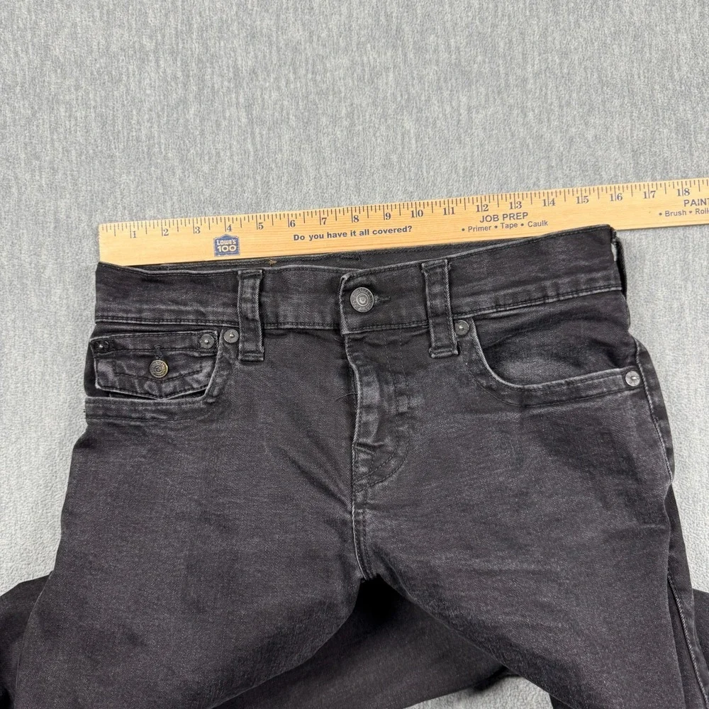 True Religion Jeans Mens 30x32 Black Ricky‎ Relaxed Straight Leg Denim Buddha